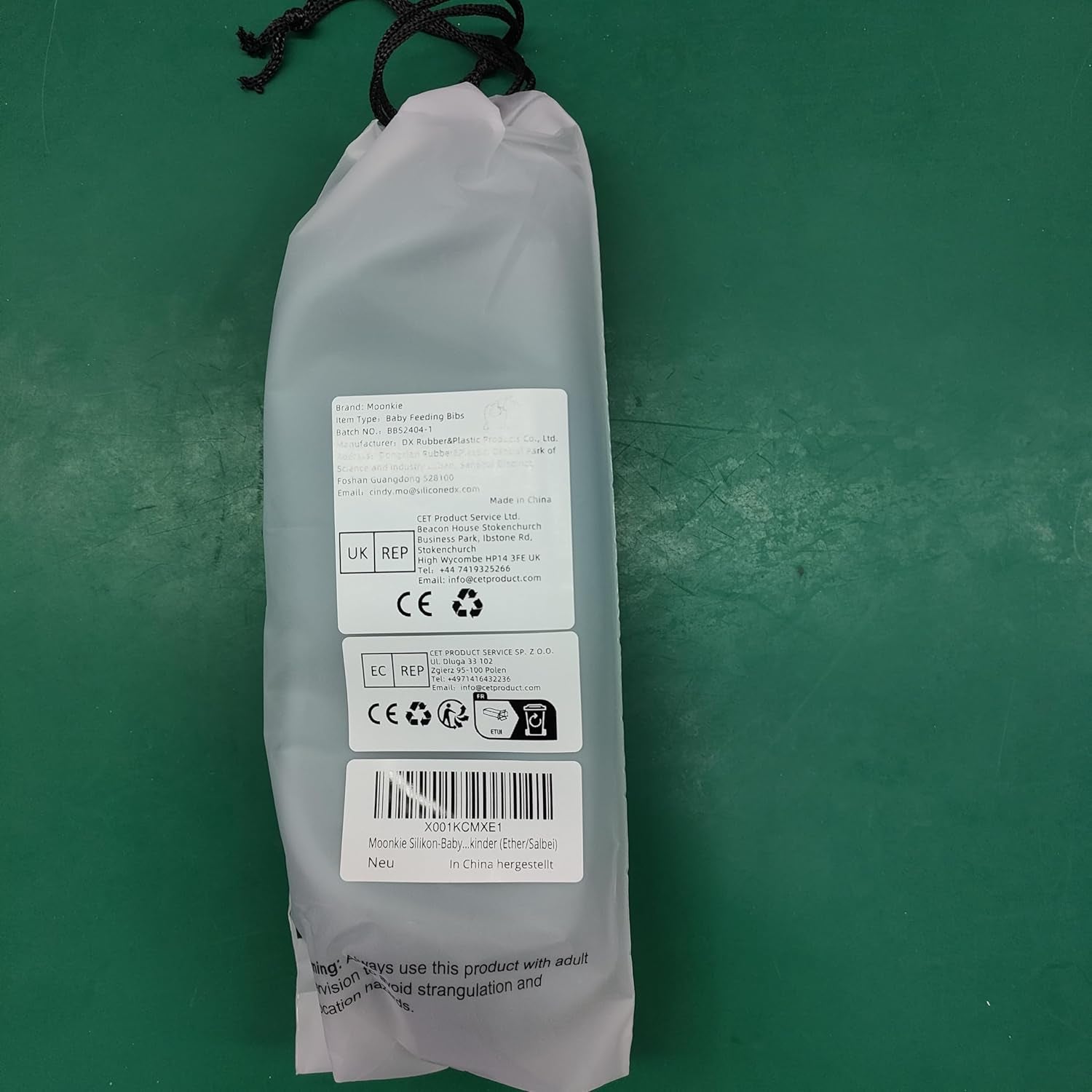 Silicone Baby Bibs Set of 2 | BPA Free Waterproof | Soft Flexible Adjustable Silicone Bibs for Babies & Toddlers(Ether/Sage)