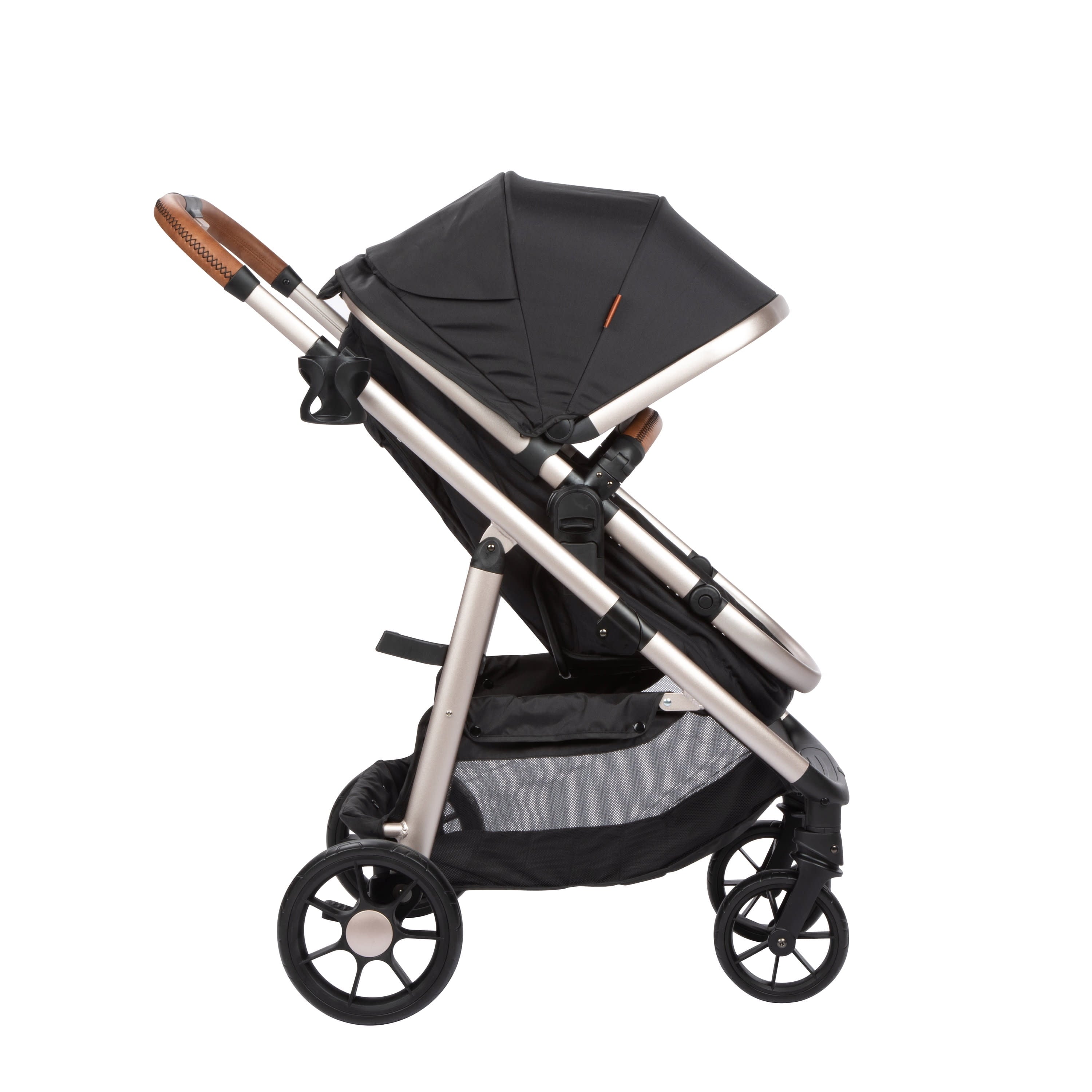 6-In-1 Modular Travel System, Black & Gold, Infant & Toddler, Unisex