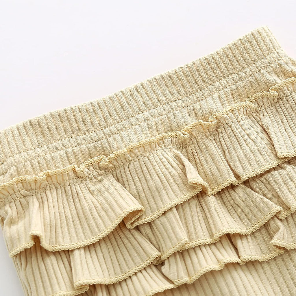 Newborn Baby Girl Clothes Infant Girls Outfit Winter Spring 3PC Outfits Long Sleeve Romper Ruffle Pants