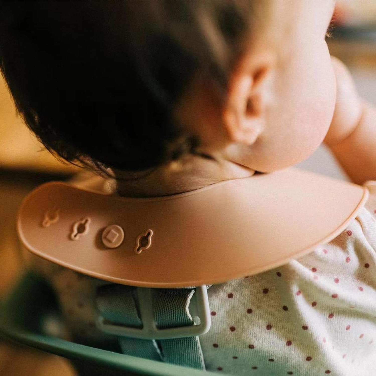 Silicone Baby Bibs Set of 2 | BPA Free Waterproof | Soft Flexible Adjustable Silicone Bibs for Babies & Toddlers(Ether/Sage)