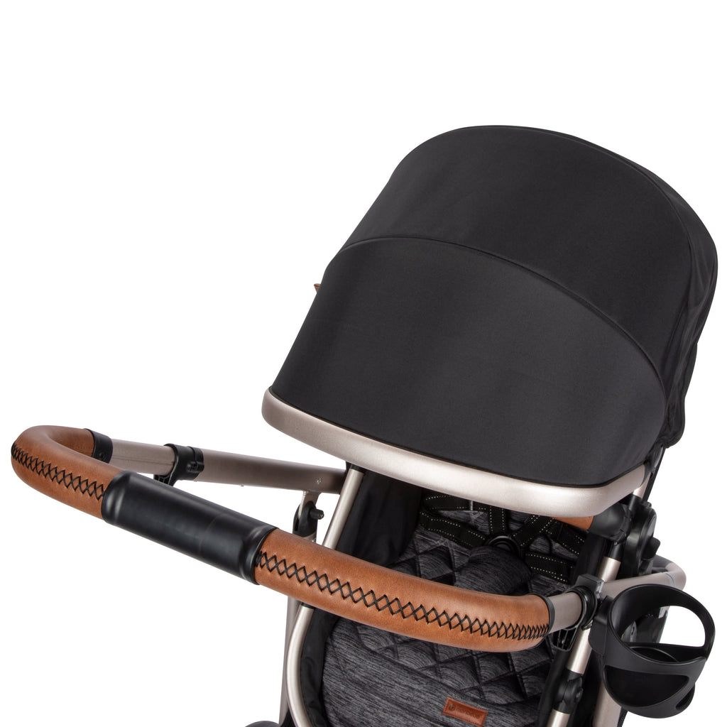 6-In-1 Modular Travel System, Black & Gold, Infant & Toddler, Unisex