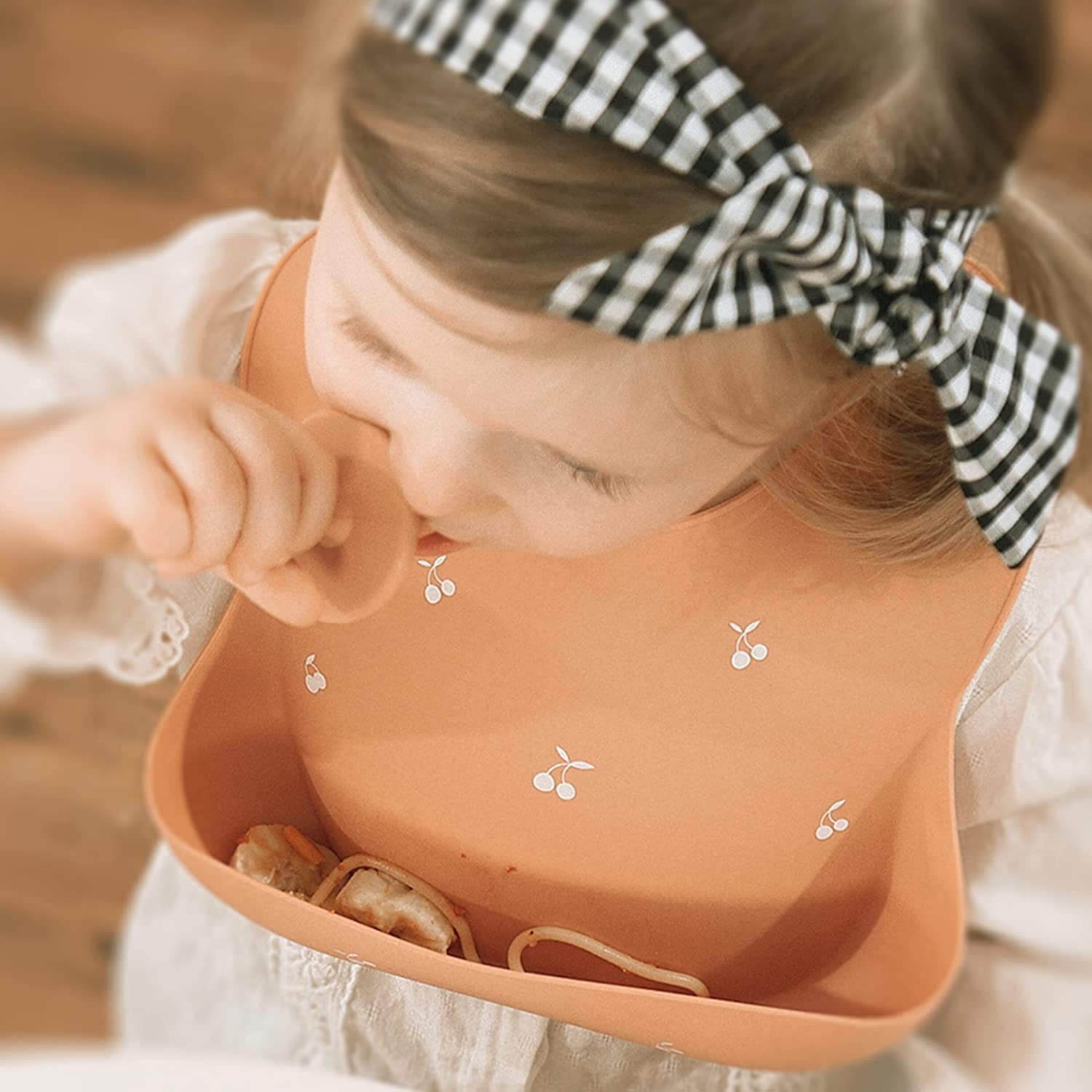 Silicone Baby Bibs Set of 2 | BPA Free Waterproof | Soft Flexible Adjustable Silicone Bibs for Babies & Toddlers(Ether/Sage)