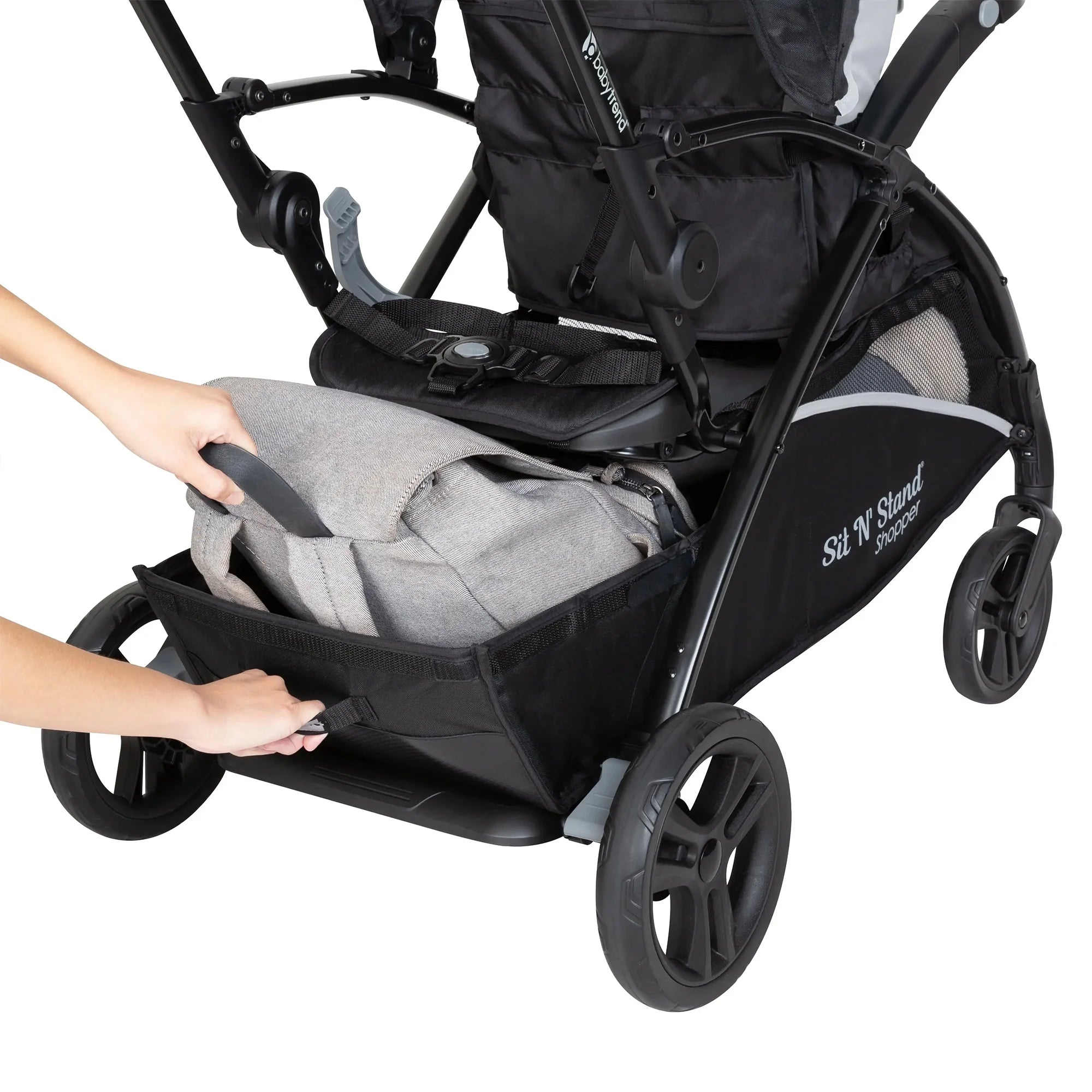 Sit N Stand® 5-In-1 Shopper Travel System - Moondust - Gray