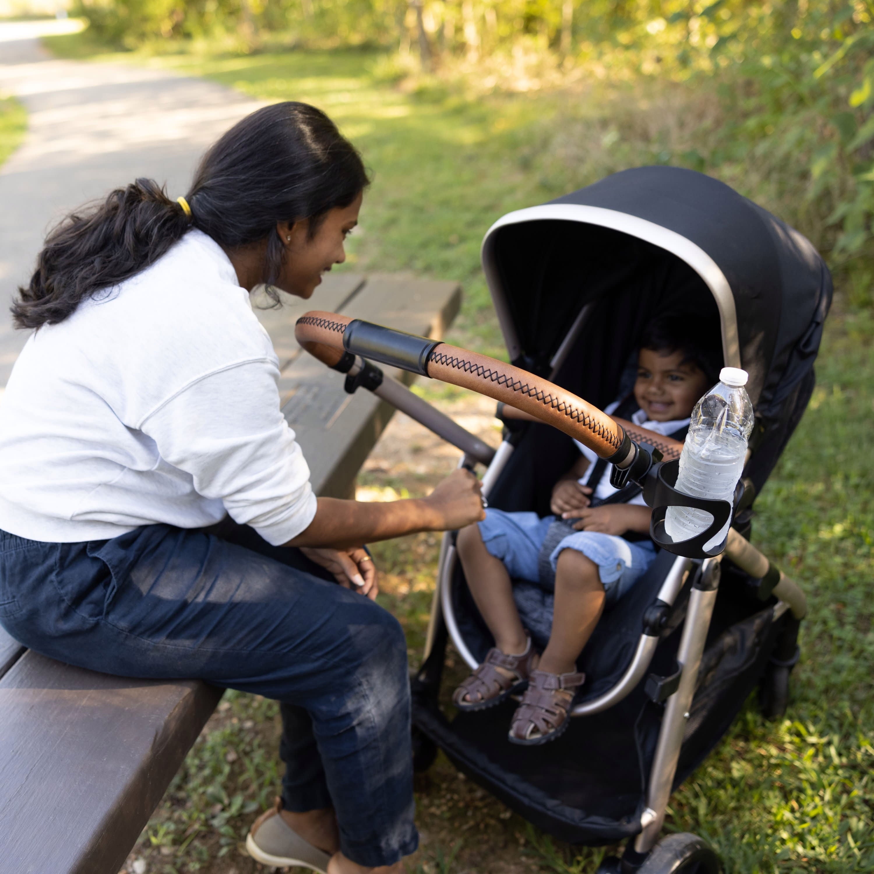 6-In-1 Modular Travel System, Black & Gold, Infant & Toddler, Unisex