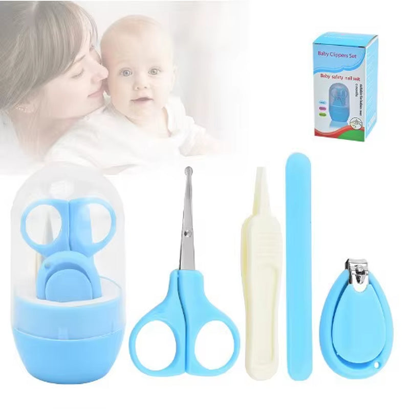 4/6/8Pcs/Set Newborn Baby Kids Nail Hair Health Care Thermometer Grooming Brush Kit Care Baby Essentials Newborn Material Safety