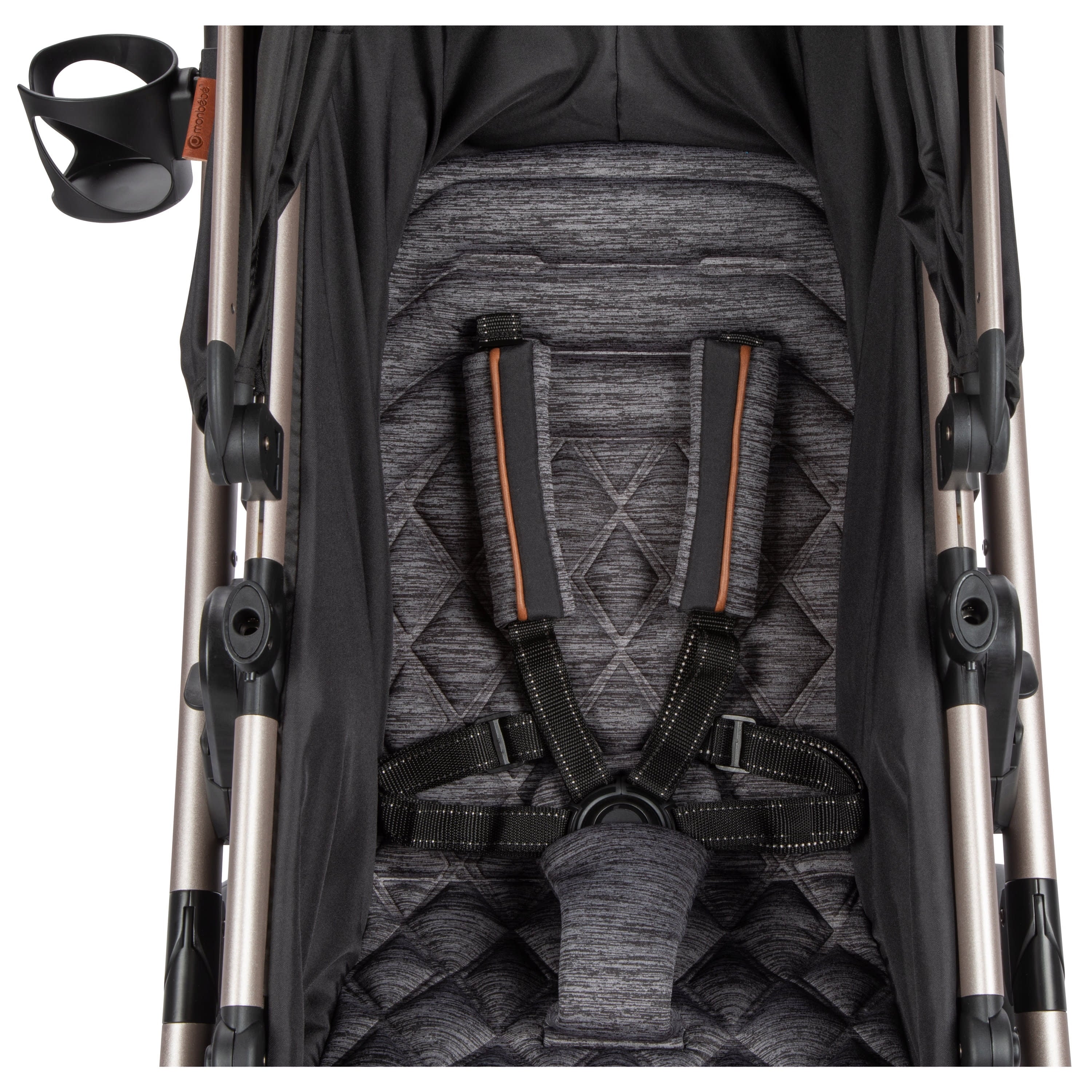 6-In-1 Modular Travel System, Black & Gold, Infant & Toddler, Unisex