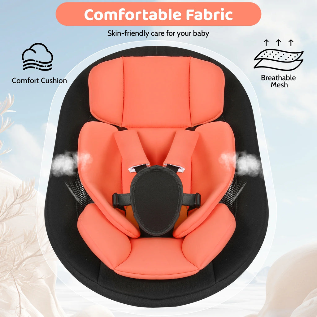 Baby Swing for Infants,Bluetooth Control 5-Point Harness Newborn Swing,5 Sway Speed,10 Lullabies(Black)